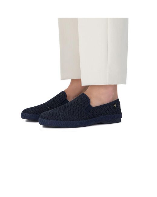 Rivieras Blue Classic Mesh Slip-On Loafer