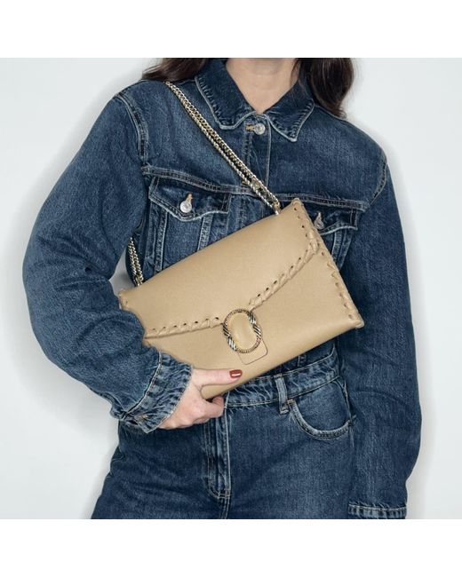 Ruj Heritage Natural Neutrals Shoulder Bag Caffellatte