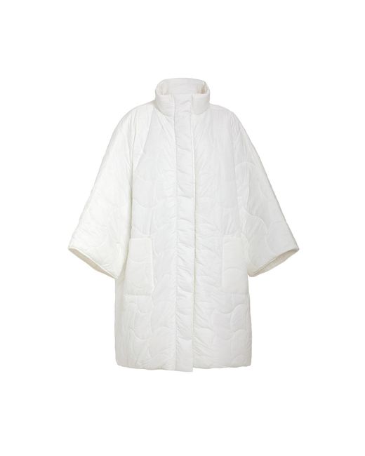 Niran White Mofu Padded Coat
