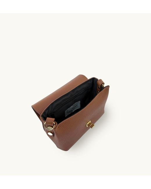 Apatchy London Brown The Maisie Mini Tan Leather Bag