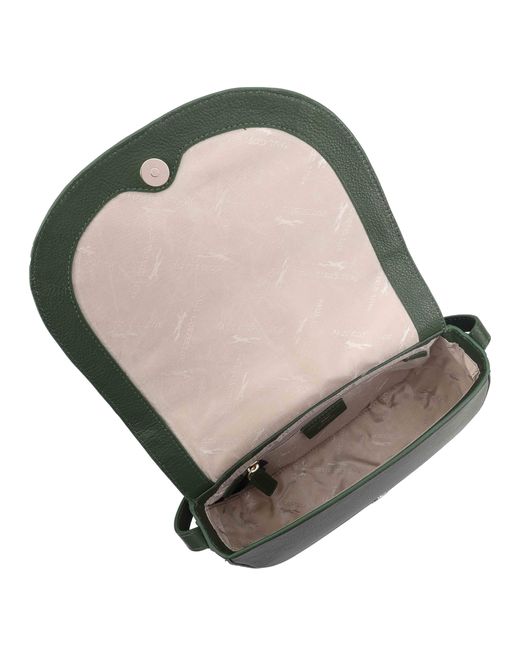 Paul Costelloe Green Saima Leather Crossbody Bag