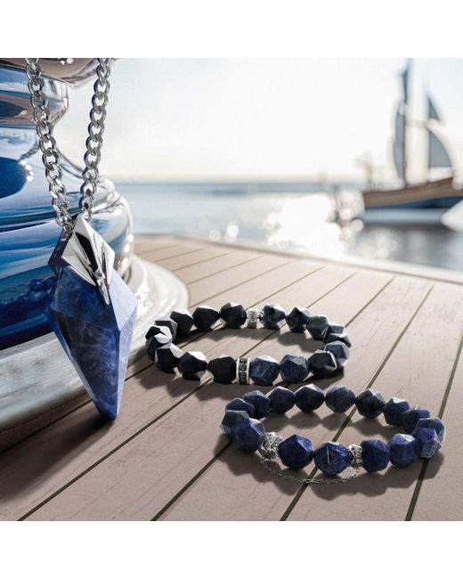 AWNL Blue Poseidon Onyx & Dumortierite Bracelet for men