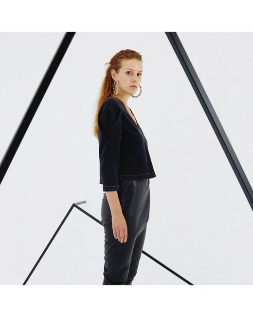 Mirimalist Gray Vvv Top Denim