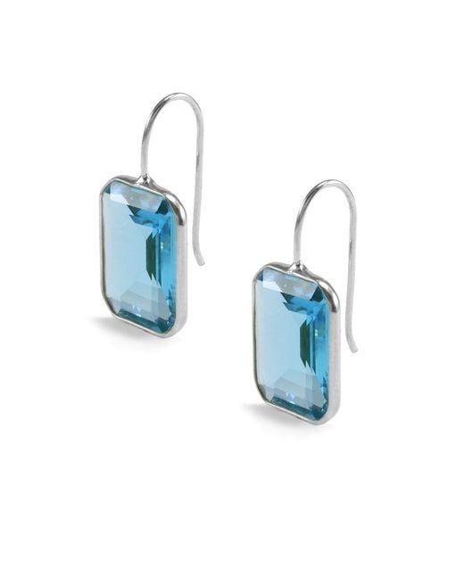 Hye Jane Jewelry Blue Medium Gemma Quartz Earrings