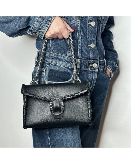 Ruj Heritage Black Mini Shoulder Bag