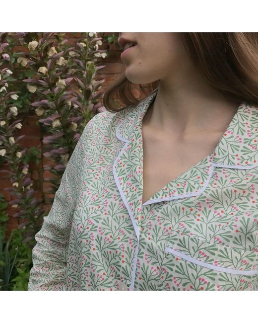 Lime Tree Design White Berry Pyjamas