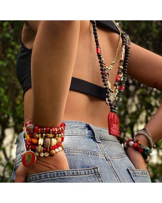 Ebru Jewelry Brown Vintage Style Bohemian Bracelet
