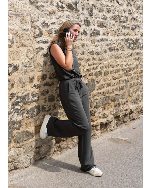 Weartwo London Black Goddess Wide Leg Trousers