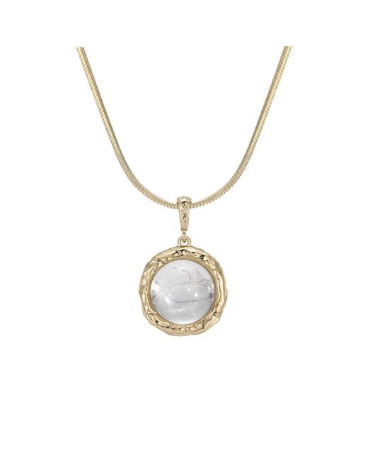 Retro Chic Metallic Neutrals Aeolian Whispers Necklace