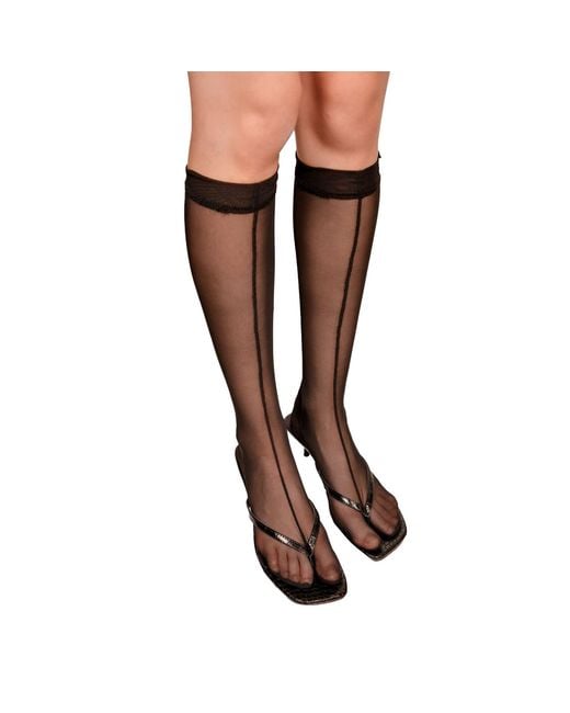 Ioana Ciolacu Black Long Socks