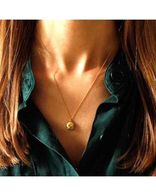 Lee Renee Metallic Fox Necklace – Small, Sleeping