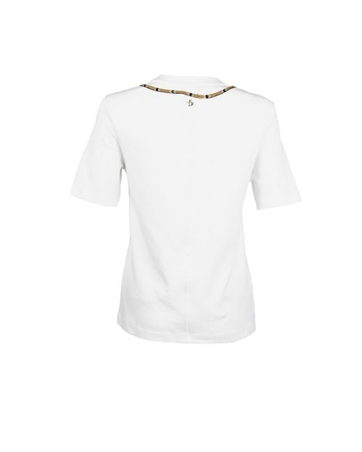 House of Laines London White Laines Couture Embellished & Wrap Around Snake T-Shirt
