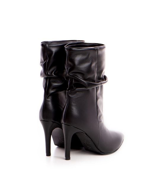 The 5Th Element Black Vera Slouch Ankle Boots