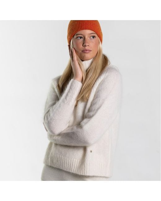 tirillm White Ma Mohair Sweater With Great Details