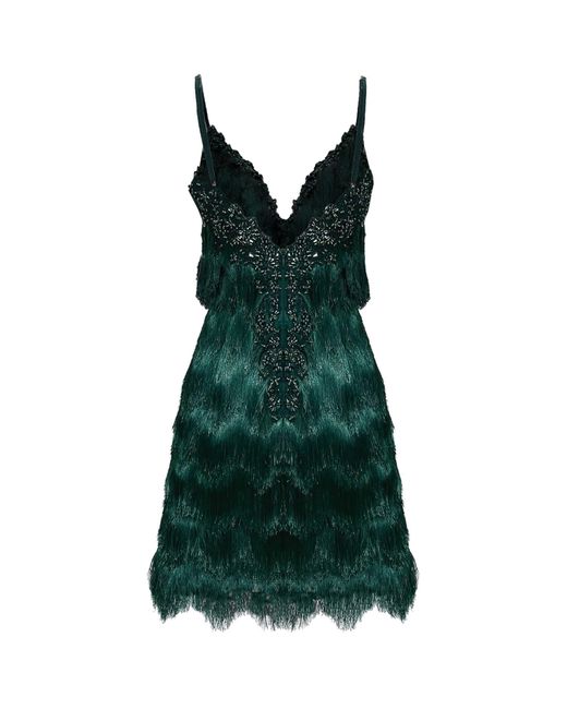 Angelika Jozefczyk Green Gatsby Cocktail Dress Emerald