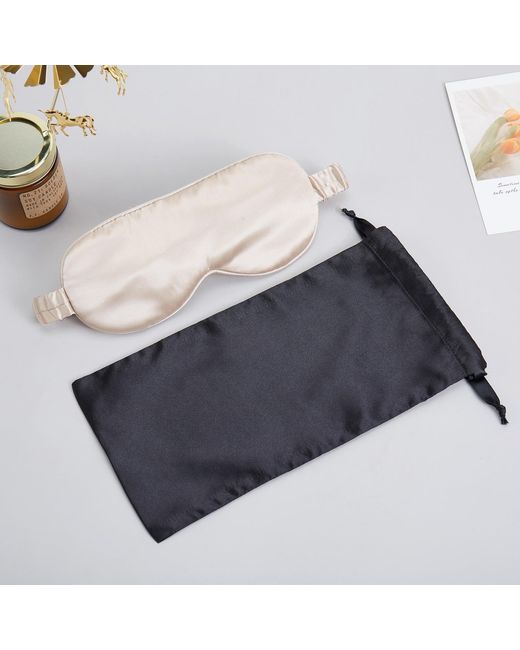 Soft Strokes Silk Multicolor Neutrals Pure Mulberry Silk Eye Mask Set Of Two