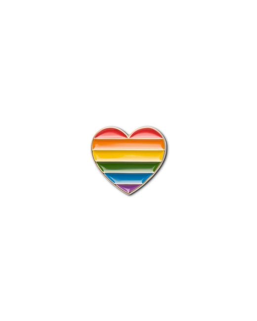 Make Heads Turn Orange Enamel Pin Pride Heart