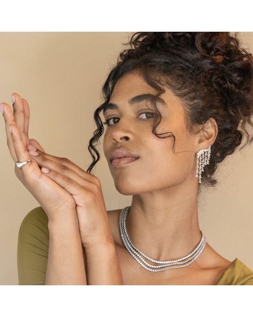 Zepplin the Label White Isadora Earrings