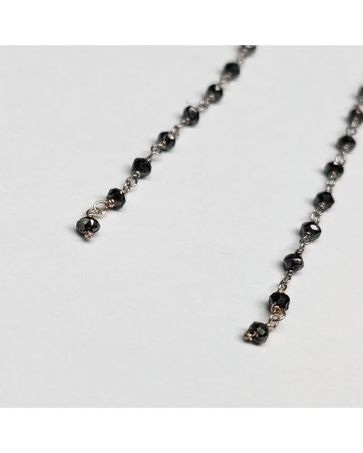 Rahul's Jewels White Genuine Diamond Long Drop Earrings