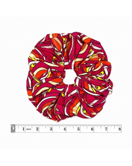 Julia Clancey Red Supersized Raspberry Organic Martini Scrunchy