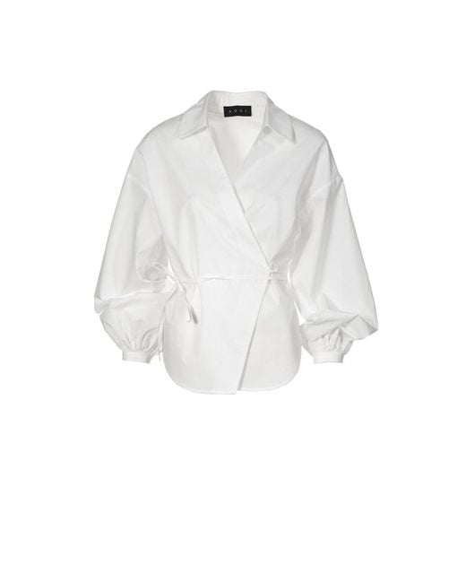 AGGI by HALEWSKI White Laynie Shirt