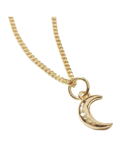 Muru Metallic Tiny Moon Necklace