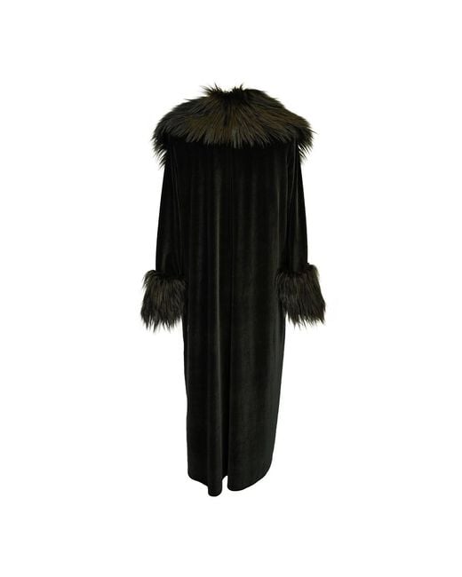 Jennafer Grace Black Penny Vixen Faux Fur Jacket