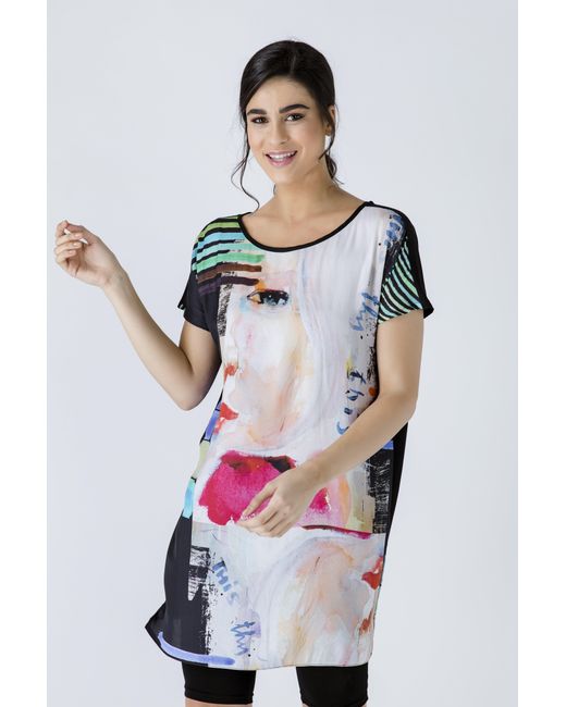Conquista Pink Sleeveless Loose Fitting Print Dress