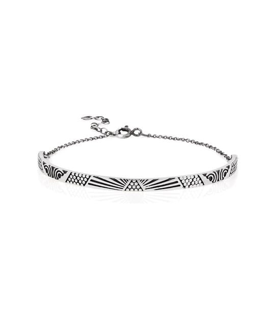 Lee Renee Metallic Peruvian Bracelet Silver