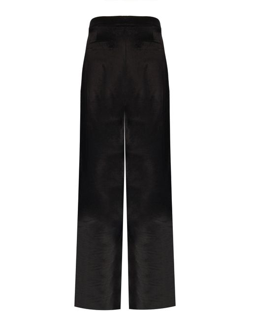 No'design Black Satin Palazzo Pants