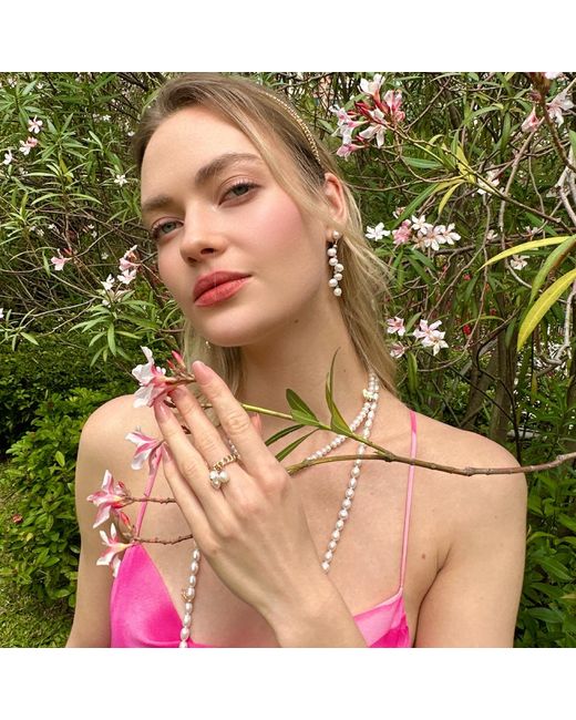 Farra Metallic Freshwater Pearls With Butterfly Charms Long Or Multi- Layers Necklace