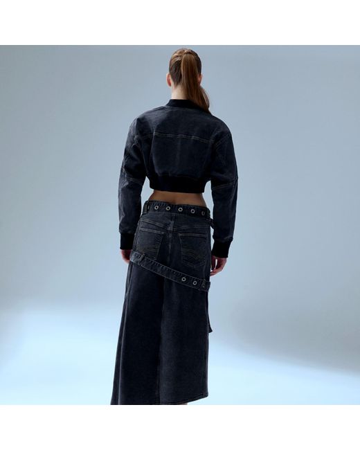 Pcfg Black Your Itch Bomber Denim Jacket
