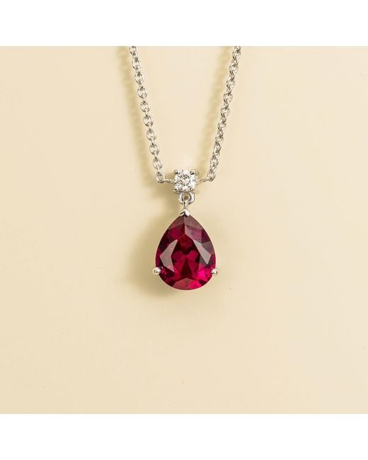 Juvetti Red Ori Medium Pendant Necklace
