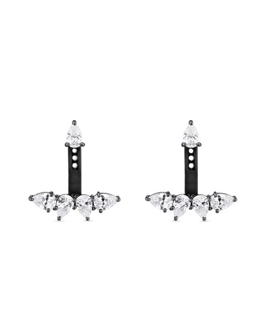 SALLY SKOUFIS Metallic Pure Ear Jacket With Made Cz Diamond Stimulant