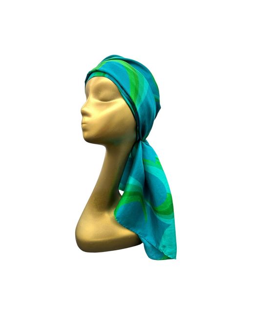 Julia Clancey Green Jcjc Silk Scarf