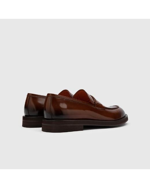 Ilvi Brown Solveig Saddle Florentic Leather Loafer for men