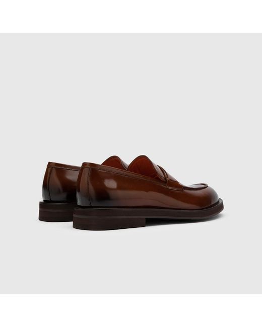 Ilvi Brown Solveig Saddle Florentic Leather Loafer for men