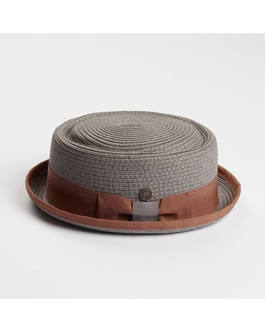 Dasmarca Hats Brown Dasmarca Rico Summer Telescope Crown Lightweight Breathable Rude-Boy Mod Porkpie Hat for men