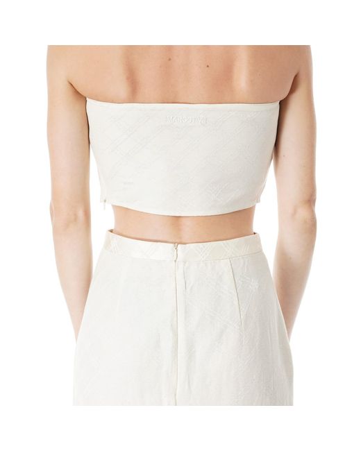MARGOT VII White Sky Nude Skirt