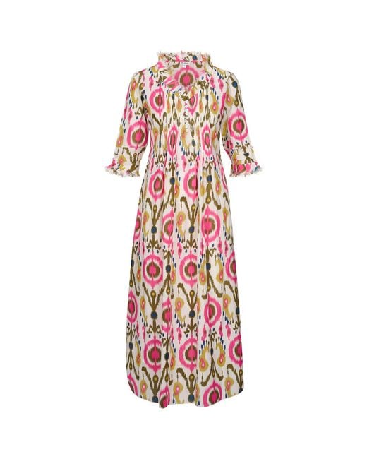 At Last Red Cotton Annabel Maxi Dress
