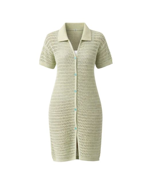 Up-fuse Green Aria Shirt Dress
