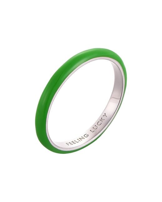 Pinnole Green Thin Ring Os