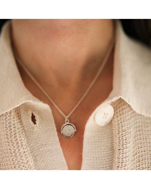 Auree Jewellery Metallic Verona Sterling Spinning I Love You Pendant