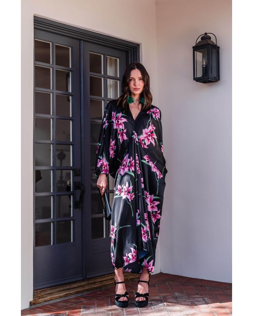 Jennafer Grace Black Delphine Deco Caftan