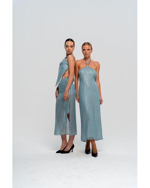 The Ethos Studio Blue Luc Skirt
