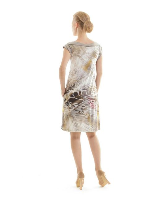 Conquista Natural Animal Print Dress