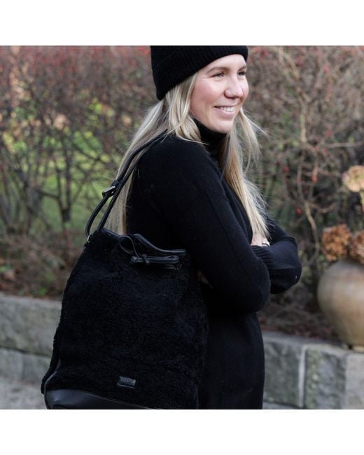 tirillm Black Abby A Line Long Turtle Neck Pullover