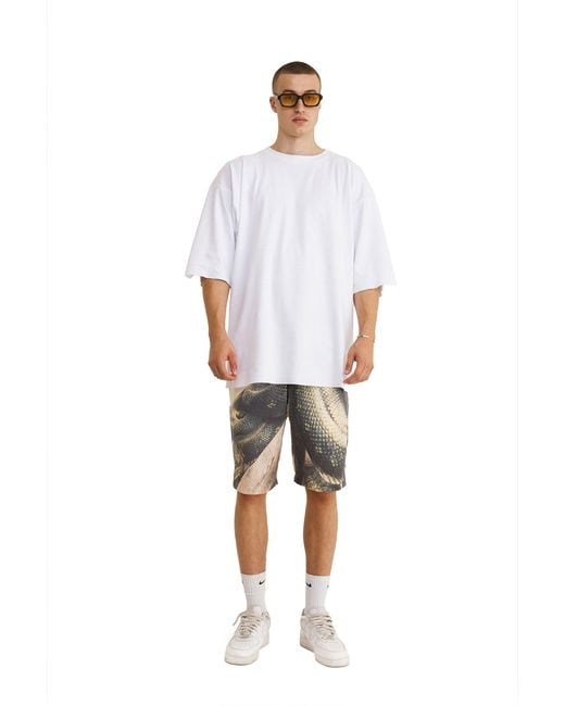 mysimplicated Multicolor Snake Bermuda Shorts for men