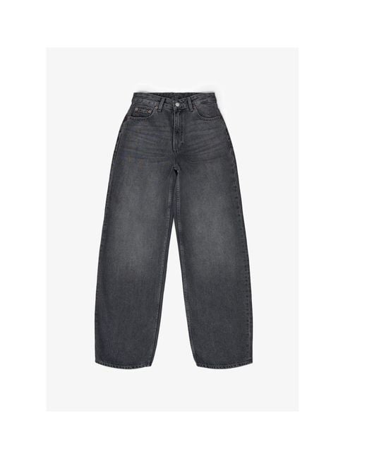 Dr. Denim Gray Donna High Relaxed