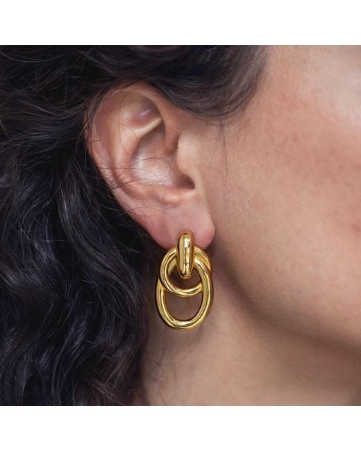 Kybele Studio Metallic Link Charm Earrings